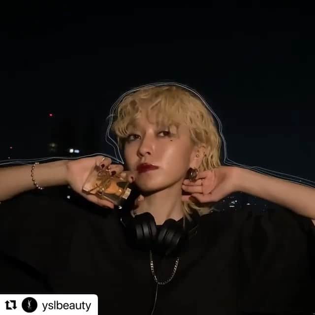 PELIのインスタグラム：「#YSLbeauty のWorld Music Dayのプロジェクトに世界の3人の DJの1人として参加しました✨💄✨  こちらはメイキングのティザー動画🎥 是非 @yslbeauty のインスタページにて聞いてみてください❤️  #Repost @yslbeauty  ・・・ Click, push and spray to the YSL beat. The sounds of LIBRE, TOUCHE ECLAT and THE SLIM mixed by DJ @peli4649. Stay tuned for the release, later today! Happy World Music Day! #musicday #yslbeauty #girldjs」