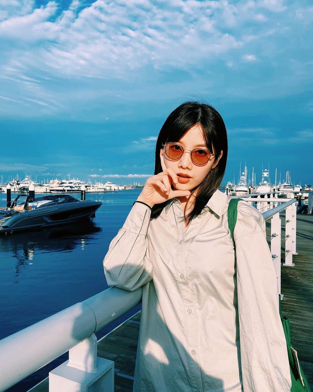 MOMOKAさんのインスタグラム写真 - (MOMOKAInstagram)「🌊 うーみっ  色々みんなにも伝えたいことあるのに、 なかなか言葉にできなくて、投稿も少なくなっちゃって、ごめんね！😂 見守ってくれると嬉しい🥲がんばるから🥲強くなる💪💪」6月22日 21時31分 - momoka_jewel