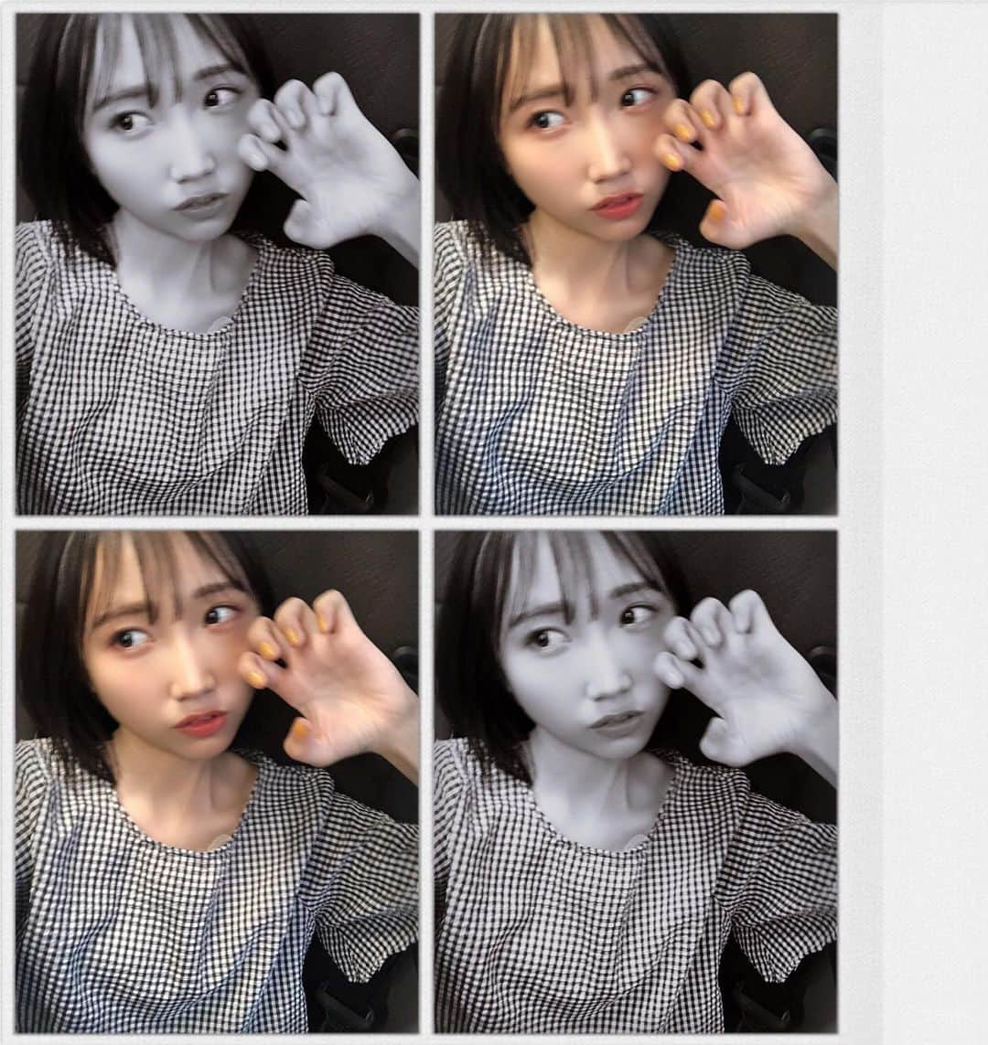 薮下楓さんのインスタグラム写真 - (薮下楓Instagram)「黄色のネイルかわいい💛  #薮下楓　#stu48」6月23日 13時44分 - yabushita__fuu