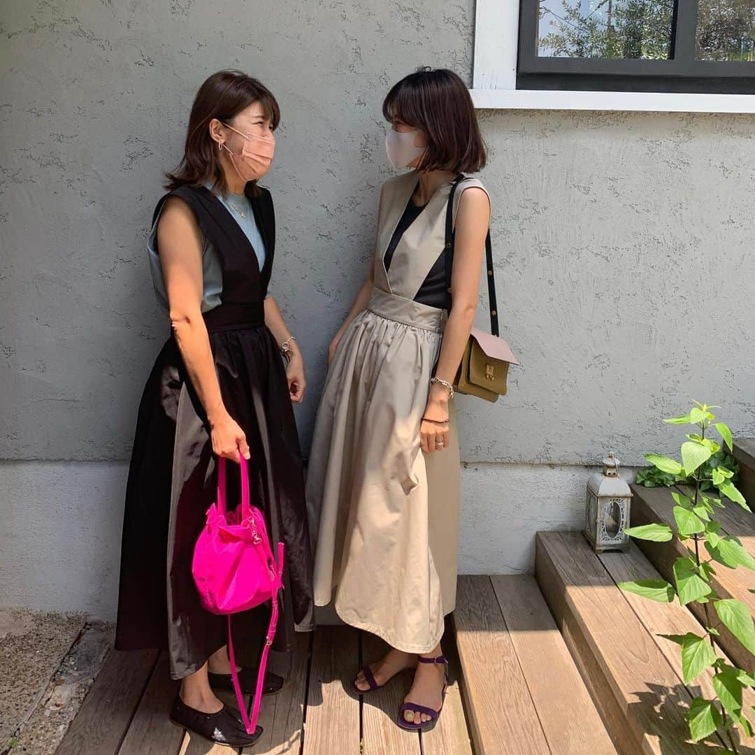 ayu kagawaさんのインスタグラム写真 - (ayu kagawaInstagram)「otona jumper skirt. お友達も着てくれててまさかのお揃いだった本日👻 嬉しいな🥰🥰🥰」6月23日 18時14分 - ayuyunyun