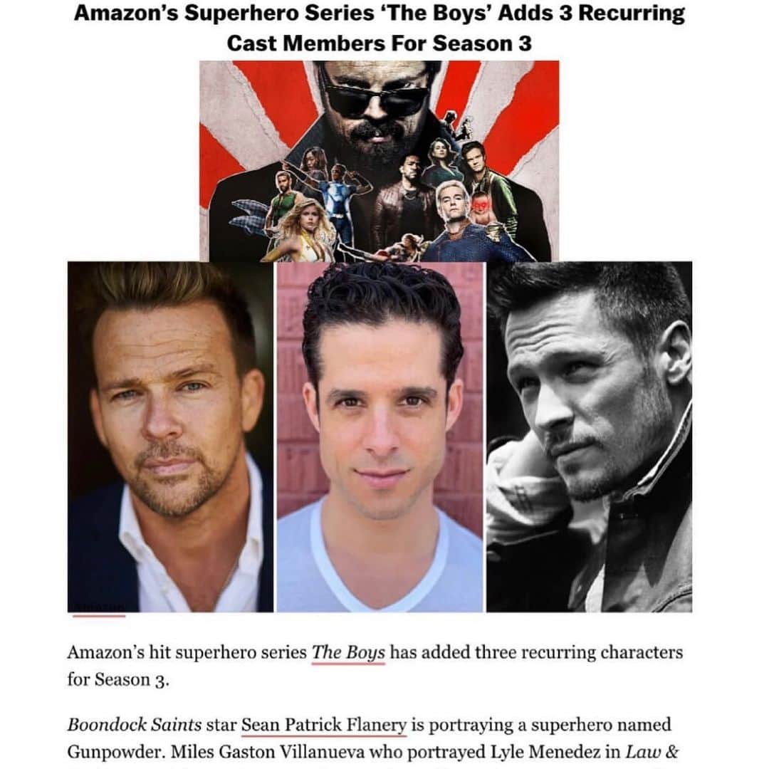 ショーン・パトリック・フラナリーのインスタグラム：「Wait ‘til you see Gunpowder’s getup… it’ll twitch a trigger finger. 💥」