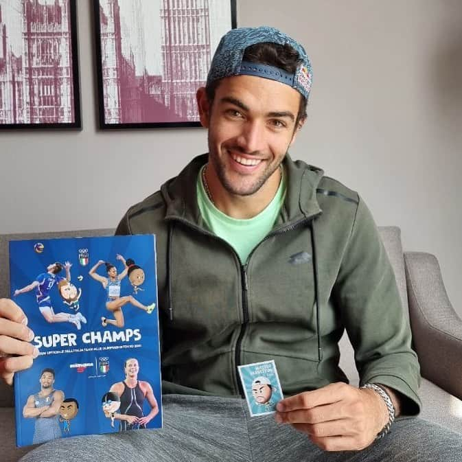 マッテオ・ベレッティーニのインスタグラム：「Felice di far parte dell’album Super Champs, realizzato da @esselunga, Official partner dell’Italia Team alle Olimpiadi @tokyo2020! Tra le figurine infatti c’è anche il mio avatar (che ne pensate?), assieme a tanti altri campioni dell’Italia Team. Ci sono anche degli approfondimenti e curiosità su tutti gli atleti, così sarete pronti a supportarci al meglio durante le Olimpiadi. Mi raccomando, collezionate tutte le figurine! #adv」