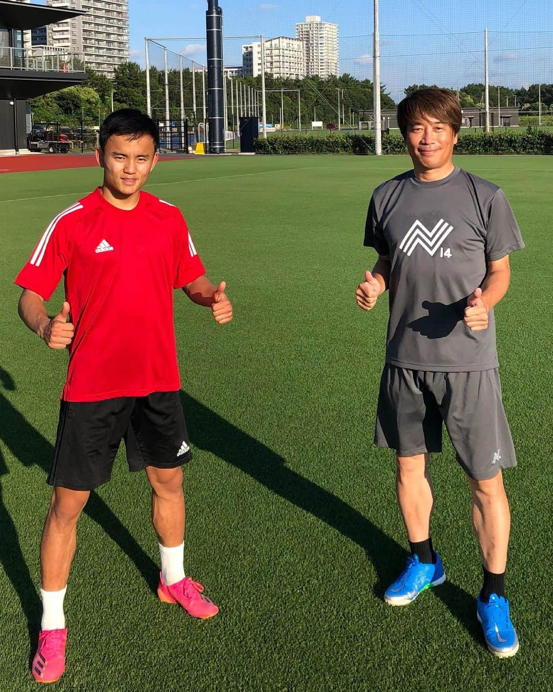 中西哲生のインスタグラム：「． #久保建英 選手 #takefusakubo  #realmadrid  #n14method  ． 先日6月4日に20歳になった久保建英選手。2021〜2022シーズンそして東京五輪へ向けて始動しました。」