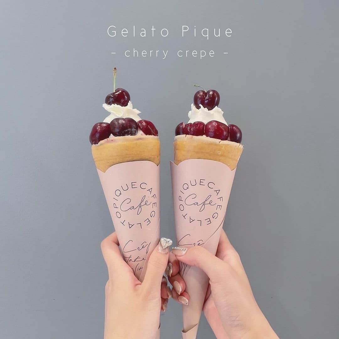 PRESSのインスタグラム：「. 今話題のジェラピケカフェ 🍒🍨 もう行きましたか？✨  チェリークレープと チェリーソーダ🥤  セット¥1380 クレープ単品¥980  Special thanks ❤︎ @xxayapink  —————————————————— ㅤ  お気に入りの写真に @press.inc  タグ🏷して投稿してください♡ あなたのアカウントをご紹介致します!   ——————————————————  #ikebukurocafe #ikebukuro #ジェラートピケカフェ #ジェラピケカフェ #cafe #tokyocafe #gelatopiquecafe #gelatopique #池袋 #池袋カフェ #クレープ #チェリークレープ #さくらんぼ #さくらんぼスイーツ #新メニュー #PRESS」
