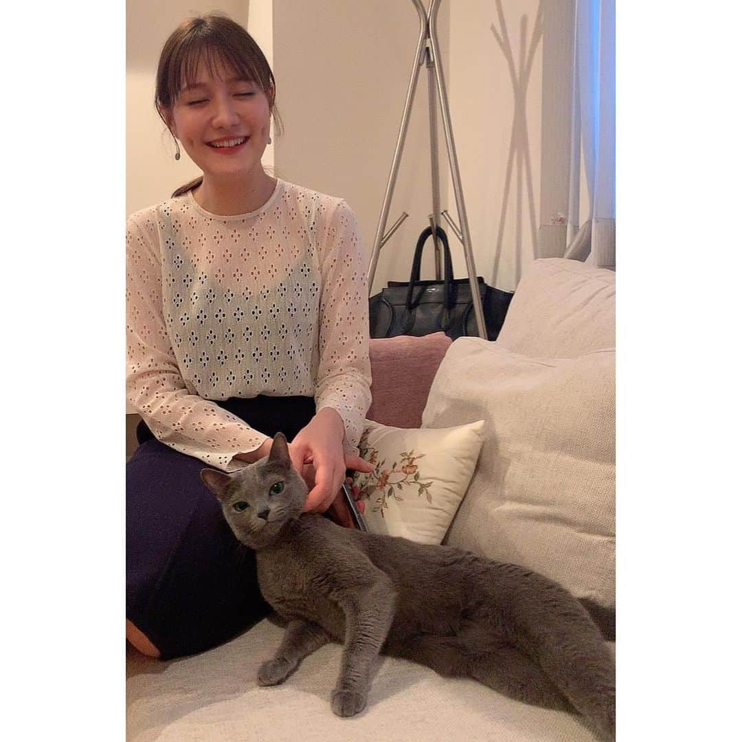 トリンドル瑠奈さんのインスタグラム写真 - (トリンドル瑠奈Instagram)「甘えん坊やまめ♡  愛おしくて顔が🤤ってなる笑  #やまめ」6月24日 20時47分 - tori_luna0310