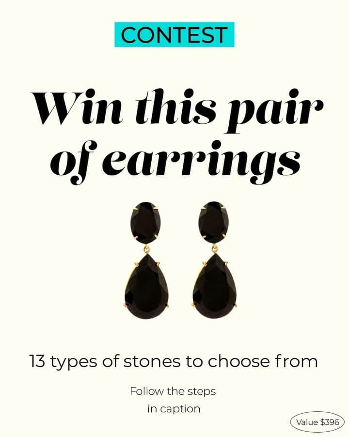 バウンキットのインスタグラム：「We’re excited to announce our contest for this year! 💙 One winner will receive a pair of classic earrings in your choice of semi-precious stone . They’re simple and minimalist with a sophisticated touch.✨  Here are the rules to enter:   1.Follow @bounkitnyc 2.Tag 2 friends and let us know what occasion you would wear this earring to  3.Share this post on your story   **Winners will be announced on July 8th, 2021 **」