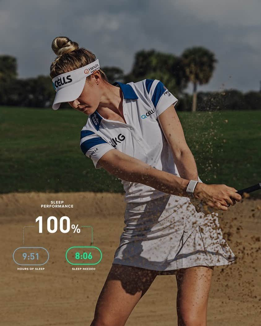 ネリー・コルダのインスタグラム：「All season I have been paying close attention to my body with WHOOP–not only in my training, but my recovery, too! On the first day of the Meijer LPGA Classic, I woke up #inthegreen and primed to be at the top of my game.   WHOOP broke down all of my data from this past season to help me further understand how these metrics weigh into my performance ahead of this week's KPMG PGA Championship.  #UnlockYourself」