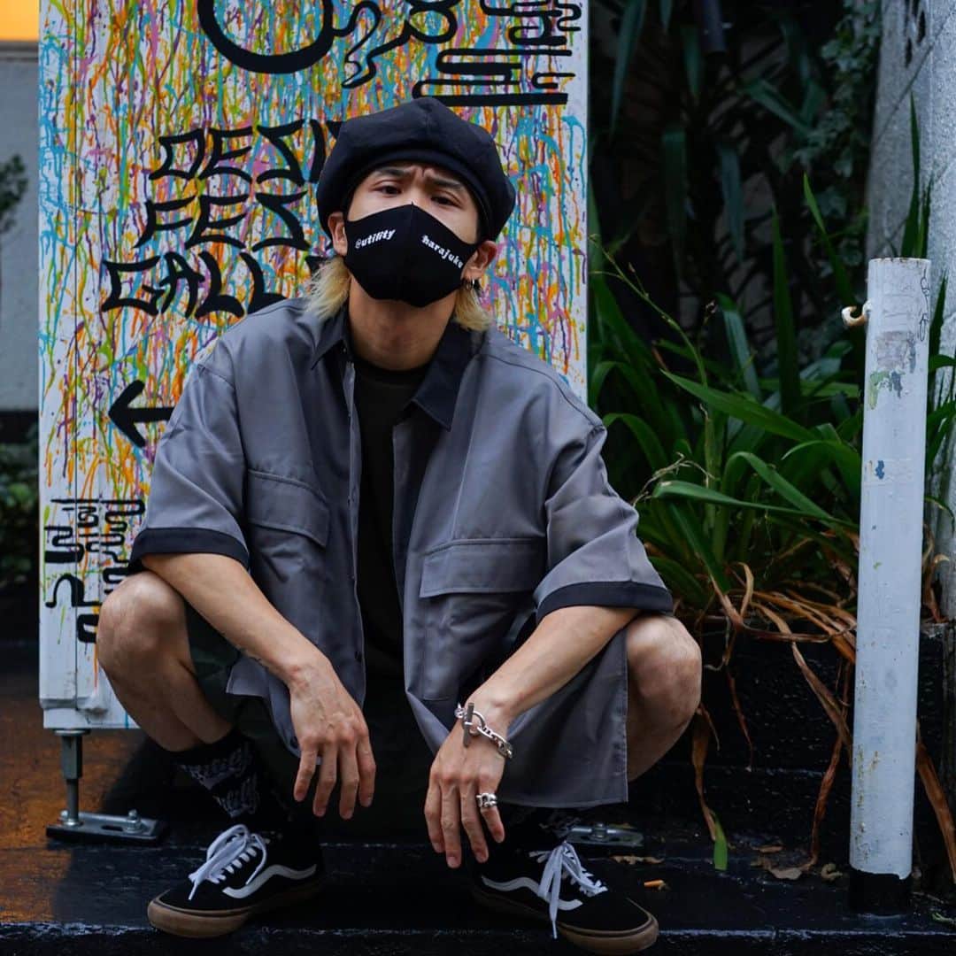 左迅のインスタグラム：「EFFECTENの新作着て お写真撮りました。  #utilityharajuku  #effecten」