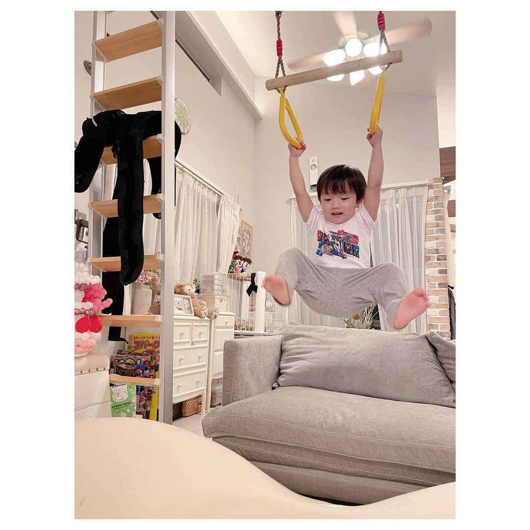 辻希美さんのインスタグラム写真 - (辻希美Instagram)「我が家のお猿さん☺️💕  #2歳半 #このまま止まってほしい #💓💓💓」6月26日 23時06分 - tsujinozomi_official