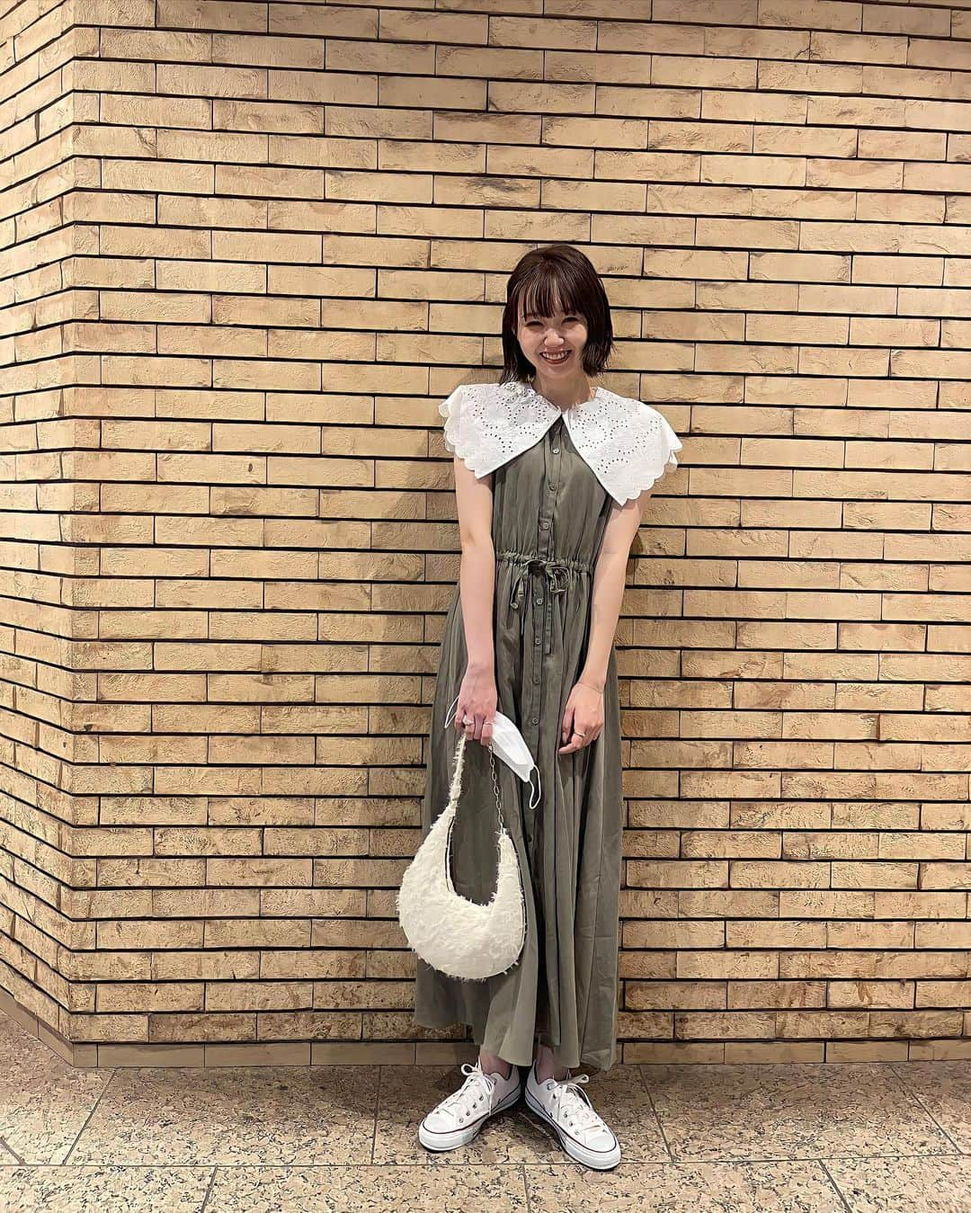 江野沢愛美さんのインスタグラム写真 - (江野沢愛美Instagram)「この間の服☺︎ #ootd #coel #zara #converse #onepiece #beuty」6月27日 11時19分 - enosawa_manami