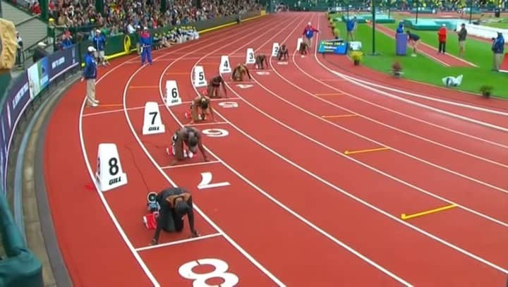 アリソン・フェリックスのインスタグラム：「A trip down memory lane. • 2012 Olympic Trials 200m Finals. • One last 200m Olympic Trials Final tonight. You can catch it on @nbc from 9-11pm ET // 6-8pm PT • @athleta @bysaysh」
