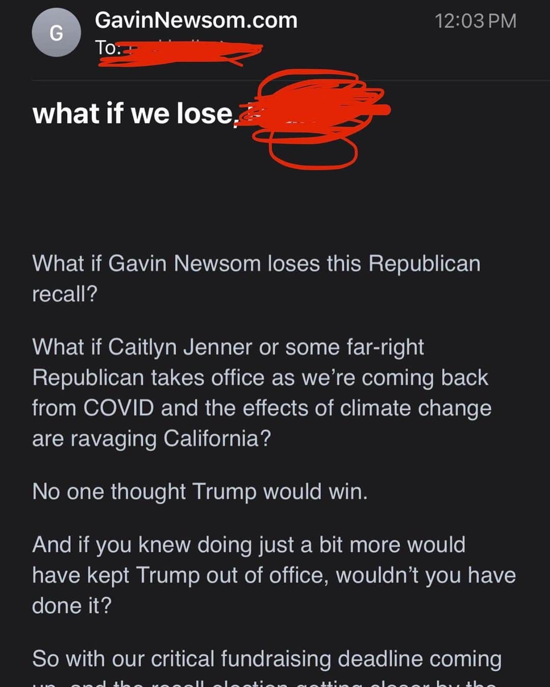 Caitlyn Jennerのインスタグラム：「Scared of our grassroots movement @gavinnewsom ? You have failed CA and continue to do so. We are a grassroots movement to take CA back.」