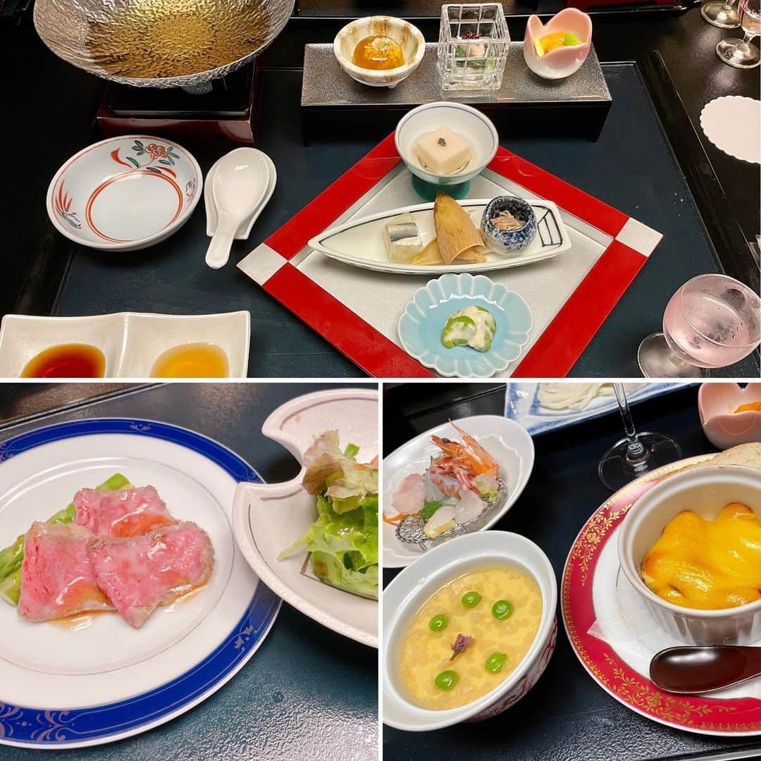 小川麻琴さんのインスタグラム写真 - (小川麻琴Instagram)「旅館といえばご飯ー！！  ということで、 「錦水館」さんで頂いたお料理を紹介します🤩  食べるのに夢中になってしまい、夕食の写真は最初の方しか撮れてませんでしたが、、🤣  広島の地野菜、広島牛、瀬戸内海でとれた新鮮な魚介類をふんだんに使ってあるお料理は、どれを食べても絶品😍  鯛のしゃぶしゃぶ、美味しかったなぁ。。  そのままでも食べれる新鮮なお魚をしゃぶしゃぶにして食べるなんて、、贅沢過ぎました🙈✨  写真の広島牛の味噌漬けローストは、口にいれた瞬間とろけるような柔らかさだし、お肉にかけてあるトリュフソースとのコンビネーションが衝撃な美味しでした💕  夕食に続き、朝食も驚くほど豪華なの😳  色んな種類のお料理をバランスよく食べれる栄養満点な朝食を、瀬戸内海を眺めながら食べれて朝からとても幸せな時間でした😌  宮島の素晴らしい景色、広島の美味しいお料理を存分に堪能できて、初めての宮島旅は最高な思い出になりました🥺💕  錦水館さん、 とても素晴らしいおもてなしを本当にありがとうございました😌  #一人旅  #女子旅  #広島  #広島観光  #宮島  #宮島観光  #錦水館  #半露天風呂付き客室  #絶景  #旅館  #温泉 #宮島錦水館 #kinsuikan」6月27日 10時23分 - 1029_makoto