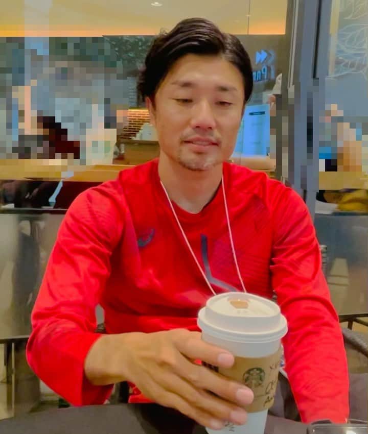 末續慎吾のインスタグラム：「サンデーモーニング・ラテ  サンデーモーニング出演後・ラテ  喝！  アース！  #サンデーモーニング#喝！#スタバ#美味しい#ブレイクタイム」