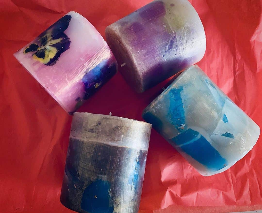 澤田友美のインスタグラム：「. I made some candles 😍🕯✨ . . #candle #order」