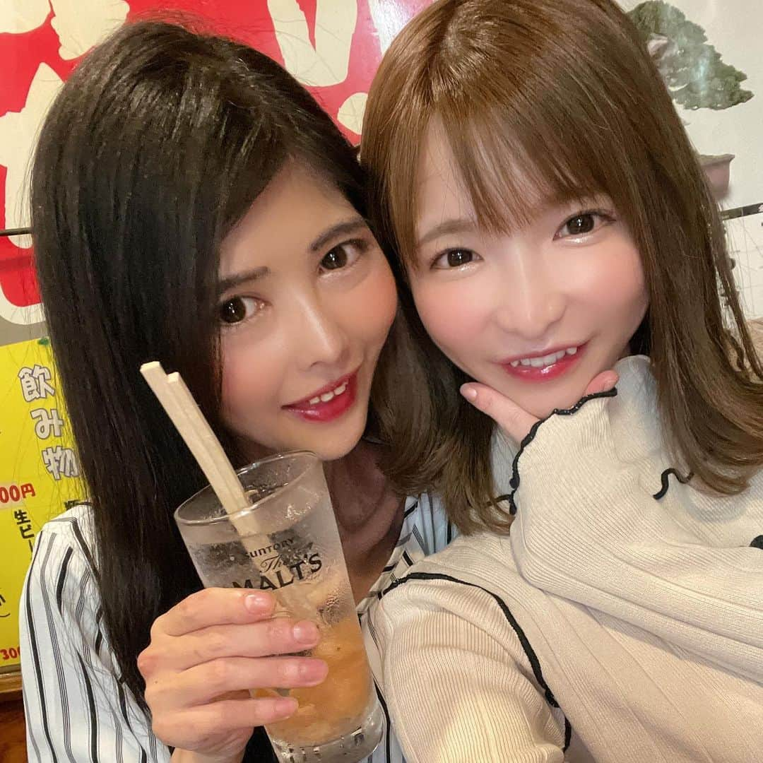 もえのあずきさんのインスタグラム写真 - (もえのあずきInstagram)「ちなりんと新小岩で立ち飲みデート💓🥰  #立ち飲み#せんべろ#大食い#大飲み#ビール女子#日本酒女子 #立ち飲みわか#もえあず#せんべろ女子 #立ち飲み女子 #居酒屋デート #大食いyoutuber」6月28日 22時19分 - moeazukitty