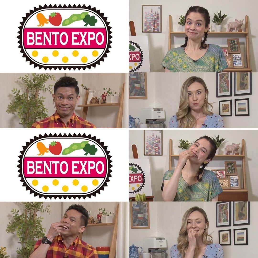 仲川希良さんのインスタグラム写真 - (仲川希良Instagram)「BENTO EXPO、3rdシーズンが始まります！ ・ ブンちゃん @tomyamwasabi やBENTOファミリーのみんなと 世界中から投稿されるBENTOクッキングを味わう時間 ・ BENTOから感じられるさまざまな形の幸せをお届けします💛 ・ ・ 新作1本目は明日放送です！ ・ BENTO EXPO NHK総合 6月29日（火） お昼12:20〜12:43 ・ どうぞお楽しみに！ ・ ・ 写真2枚目は収録の最後にいつも撮る記念写真なんだけど この日はなぜこんな表情をしたんだっけな……！？ 私もオンエアを見て確認します笑！ ・ #🍱 #NHK #bentoexpo #お弁当」6月28日 22時20分 - kiranakagawa