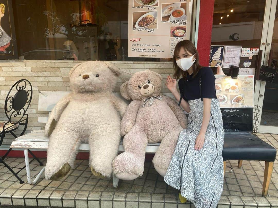 黒澤詩音のインスタグラム：「７月のとっておきのロケで出会ったクマちゃん🐻  6月はウォークラリー🚶‍♀️ 明日まで放送です！  #youtv（地上波11ch） 毎日 13:30～ / 19:15～/22：45～  #アナウンサー #リポーター #ロケ #テディベア」