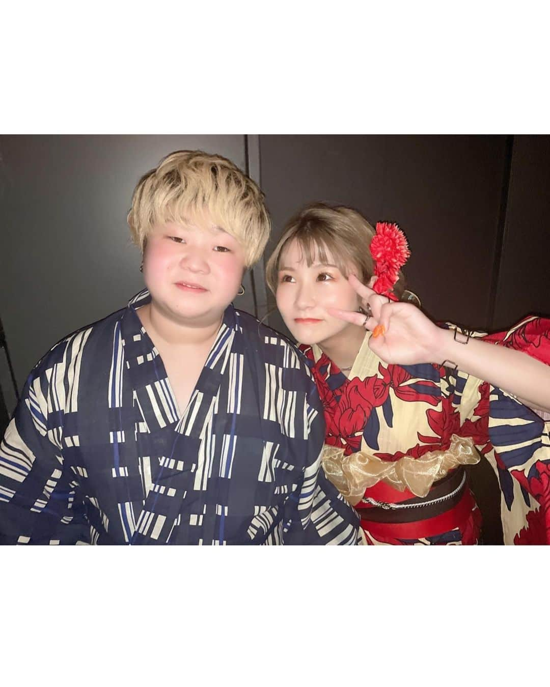 いちえ（夜のひと笑い）さんのインスタグラム写真 - (いちえ（夜のひと笑い）Instagram)「@dress_sugar  さんの浴衣が毎回毎回可愛すぎる🥺❤️ 赤好きやから赤着させて頂けて嬉しかった☺️ありがとうございました🙇🏻‍♂️❤️」6月29日 19時22分 - hnkichie27