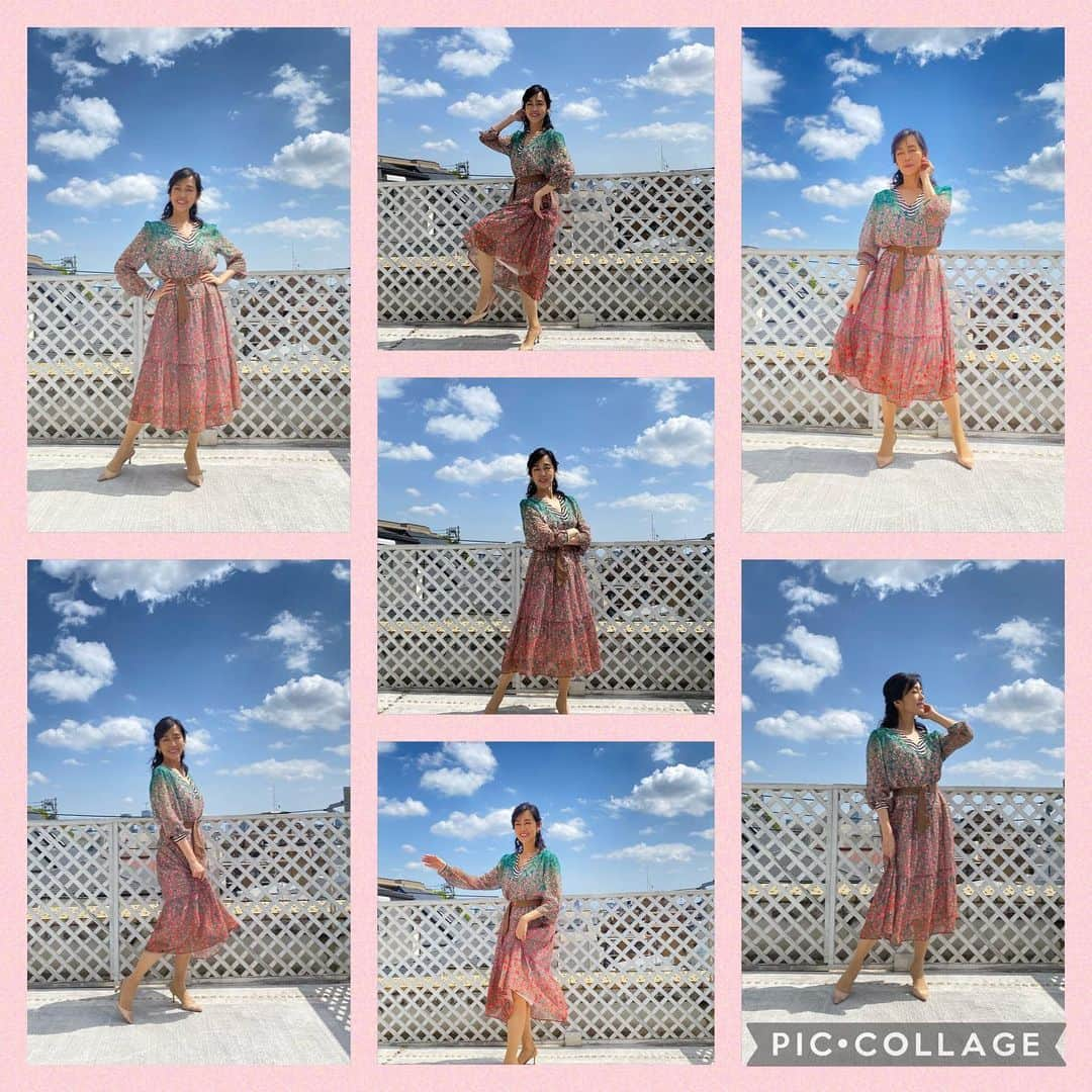 早見優さんのインスタグラム写真 - (早見優Instagram)「Feminine chic dress #perfectsummerdress   #dwc #nhkworld  #小花柄  #floraldesign」6月29日 13時43分 - yuyuhayami