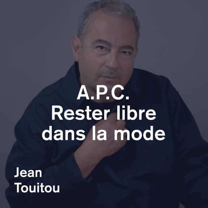 アーペーセーのインスタグラム：「La masterclass de Jean Touitou est disponible à l’écoute sur @majelan, dès aujourd’hui.  Lien en story.   Jean Touitou’s masterclass is now available on @majelan. Link in story.   « I wanted this name to define my vision of fashion:  fashion that is like the resultant of two vectors, which are art and industry. Because I think that production without an artistic vision is extremely boring and conformist, but that self-absorbed creation can be perfectly repulsive too. » Jean Touitou   #APC #JeanTouitou #Majelan」