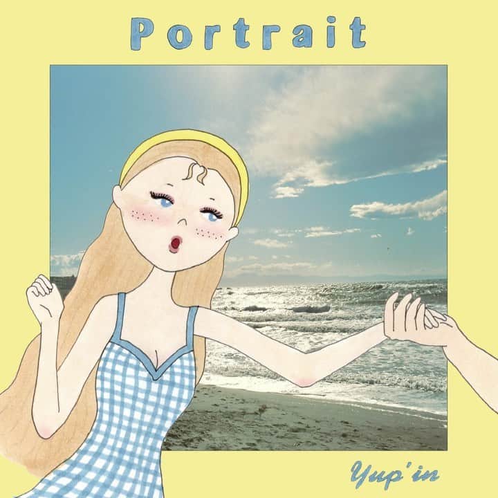 Yup’inのインスタグラム：「「Portrait」 "恋の予感"をテーマにつくりました。  〜きっとこの人と恋に落ちて、このまま一緒になるのだろう〜 と、夏に向かって駆け出したくなる曲。  ジャケは、不器用な女の子の味方ChiMyちゃん( @i_am_chimy )に、素敵なワンシーンを描いていただきました。まさに2人の恋がはじまる予感。  #Portrait 、プロフィールのリンクから飛べます。 一緒に駆け出そう。」