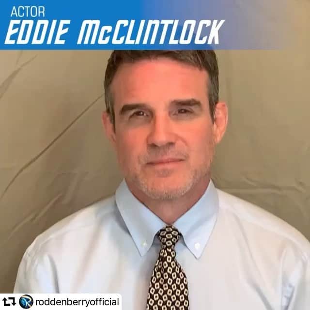 エディ・マクリントックのインスタグラム：「#repost @roddenberryofficial ・・・ The Roddenberry Daily Quote featuring Eddie McClintock. Enjoy!  #roddenberry #thinkTREK #talkTREK #quoteoftheday」