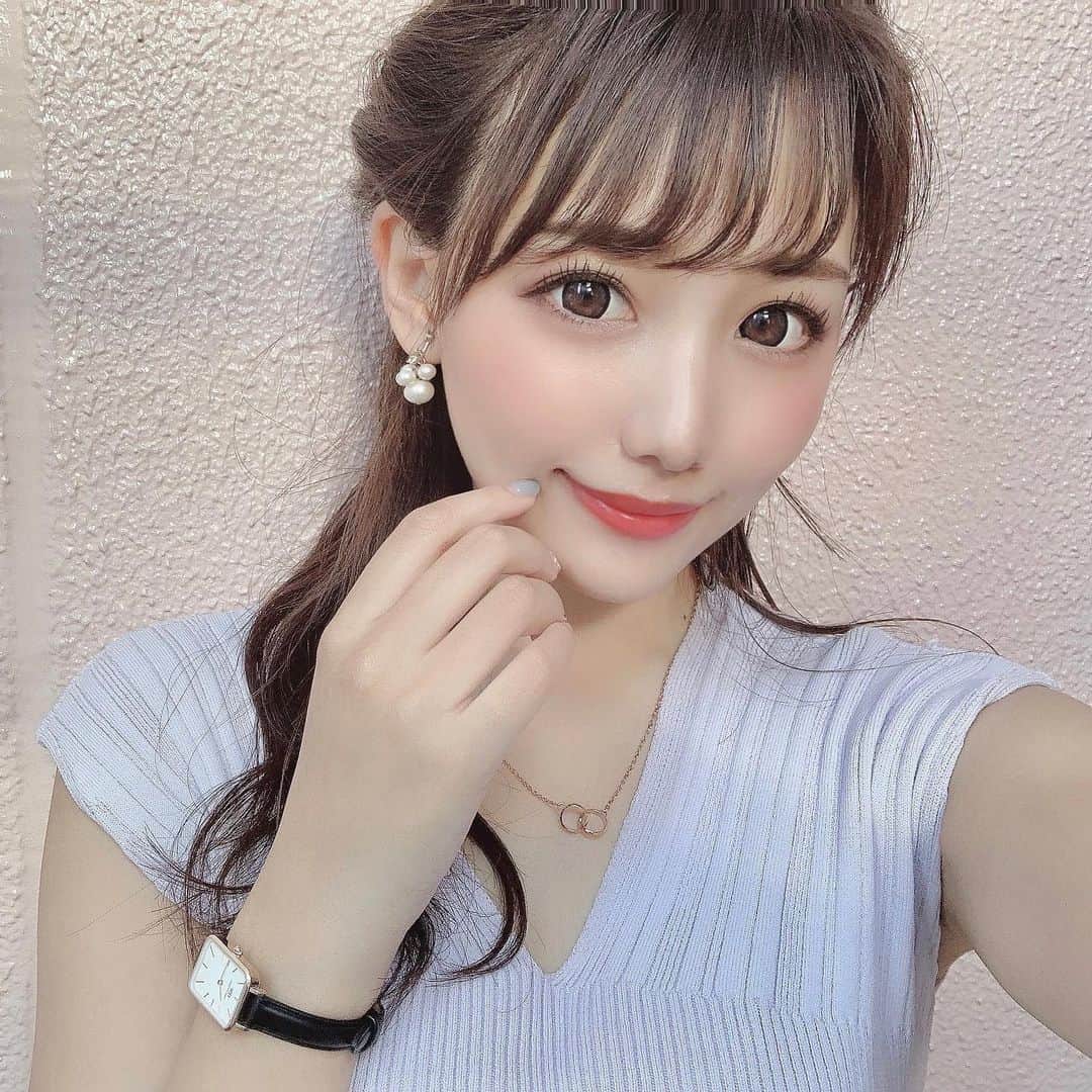 のインスタグラム：「⋆ メーテレ「しりたい嬢」収録でした❤︎  7月は 10日 (土) 13:26- 13日 (火) 11:40- 15日 (木) 11:40-  放送予定です❤︎ 是非チェックしてくださいね〜✨  時計は新しくゲットした @danielwellington です！  サマーキャンペーンを実施しているみたいです❥  〻¥25000以上のお買い上げで、20％OFF 　¥35000以上のお買い上げで、25％OFF  〻15％OFFお得な併用可能の割引クーポンも発行中！  15％OFFクーポン【jakato】  #ダニエルウェリントン  #DWサマーキャンペーン2021  #ootd #fashion #instafood #instagram  #hairstyle #outfit #code #instafashion  #ファッション #撮影 #ヘアスタイル #ヘア  #コーディネート #コーデ #今日の服」
