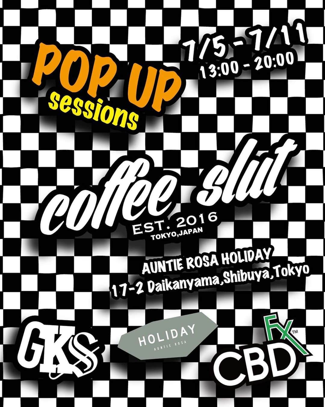 山本アーセンのインスタグラム：「POP UP 🦹🏻‍♂️ ディレクター @miyuu__yamamoto  @miyuu_krazybeeee  @coffeeslut  @cbdfx.jp  @gks_life_gose_on」