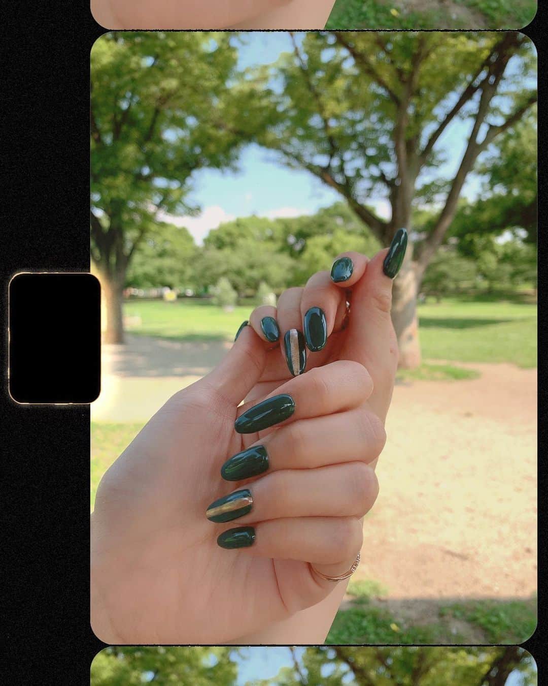 MISAKIさんのインスタグラム写真 - (MISAKIInstagram)「★ 𝐃𝐞𝐞𝐩 𝐠𝐫𝐞𝐞𝐧🔎🦖💚  存在感💮  #ネイル #ネイルデザイン #nails #naildesign #greennails #deepgreen」6月30日 18時49分 - y.bellafiorire