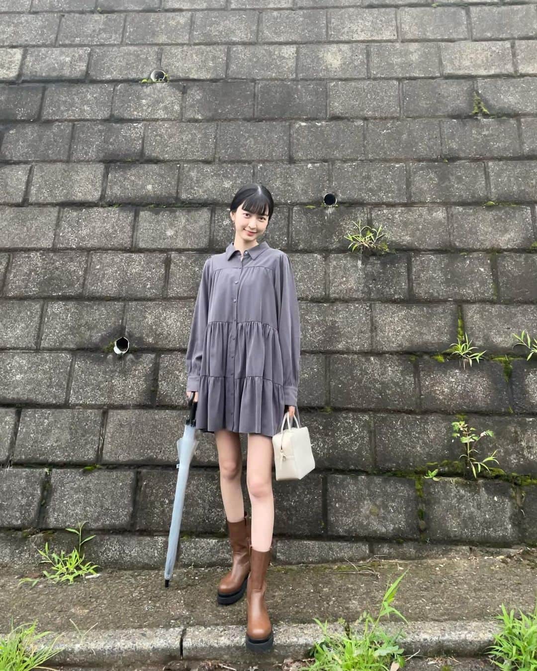 成田愛純さんのインスタグラム写真 - (成田愛純Instagram)「雨の日コーデ🍬  onepiece :zara boots : moussy」6月30日 19時38分 - narita_asumi.official