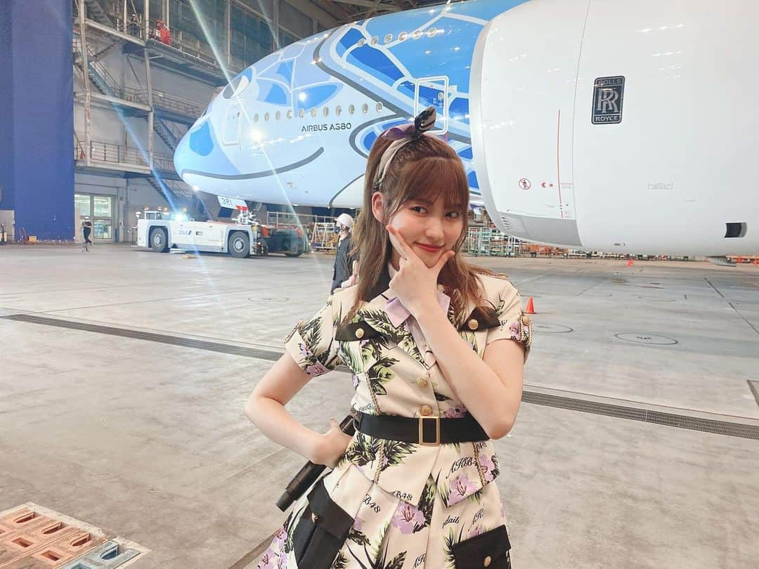 谷口めぐさんのインスタグラム写真 - (谷口めぐInstagram)「#テレ東音楽祭  ANAさんとのコラボ✈💭 フライングホヌ可愛かった🥺 ありがとうございました！   #AKB48  #ANA」6月30日 22時38分 - o_megu1112