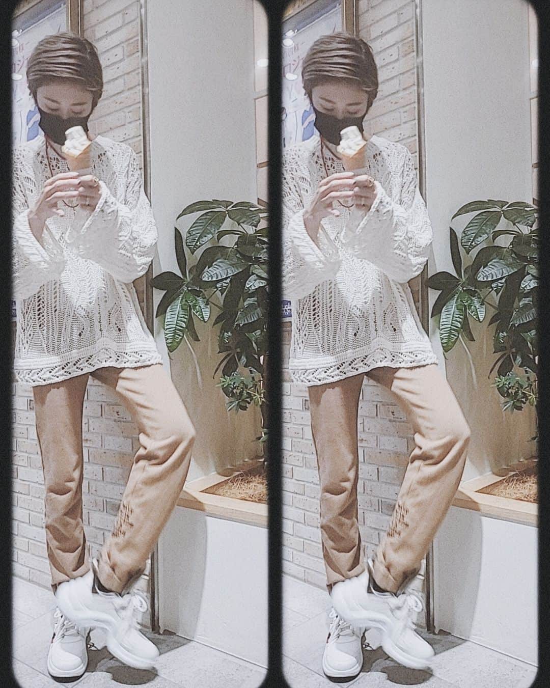 山田優さんのインスタグラム写真 - (山田優Instagram)「#outfit   @coel.official と コラボさせていただいて作った スウェットパンツ❗  履きやすいのはもちろん、 形に拘って。 スウェットだけど、 キチンと感があって。 スタイルが良く見えるように作りました❗ 裾の所にメッセージの刺繍が あるのもポイント🎵 チラ見せで♡♡♡  細身なので、トップスが長めでも 可愛いよ❤️  まだ受注を受け付けているみたいです‼️」7月1日 12時48分 - yu_yamada_
