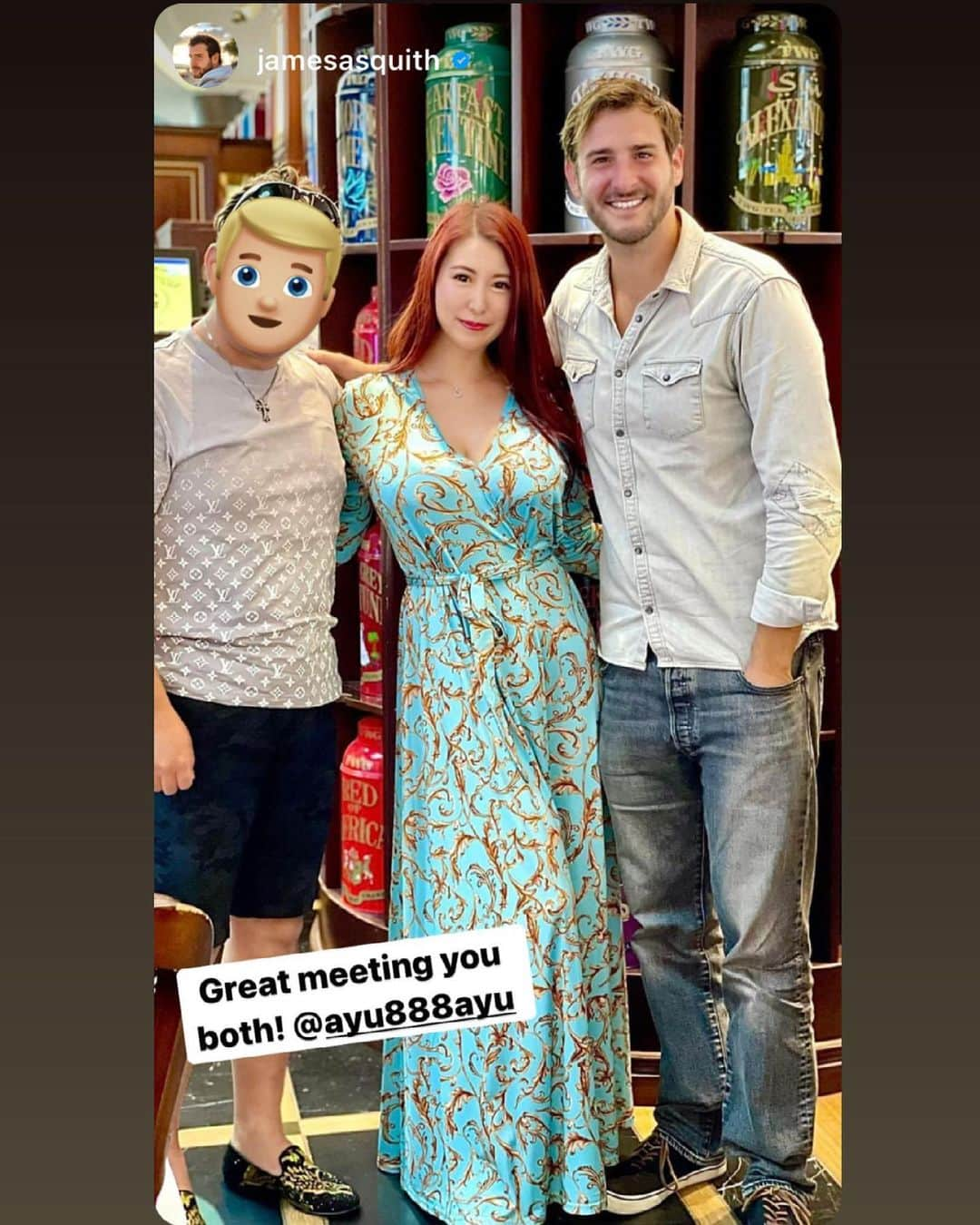 ayuさんのインスタグラム写真 - (ayuInstagram)「Just had a great meeting with  @jamesasquith at TWG's tea salon👍founded in Singapore🇸🇬☕️ Very excited in the future✈️🌎 @holidayswap  ・ 世界を旅する旅行仲間の1人である ジェームスとドバイのTWGで 内容濃い有意義な時間を過ごしました✨ これから一緒に新しいプロジェクトに取り組むことになり ワクワクが止まらない😆👍 ・ #holidayswap#TWG#dubaimall#teasalon#travel#staycation#travelblogger#twgtea#teatime#dubailife#dubai🇦🇪#uae #紅茶#紅茶専門店#ドバイ#ドバイモール#海外移住#ドバイ観光#ドバイ旅行」7月1日 16時49分 - ayu888ayu