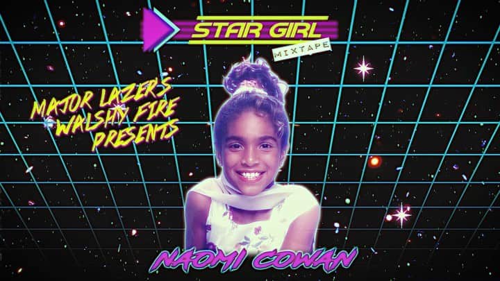メジャー・レーザーのインスタグラム：「@walshyfire presents: StarGirl Mixtape by @naomicowan 🌟 Major Lazer's first female mixtape to bring in the July 4th weekend 📼 Now on SoundCloud - drop some stars in the comments for this energy」