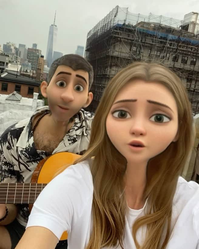 ヴラダ・ロスリャコヴァのインスタグラム：「“The Rooftop Adventures of Vladie & Mikey…” The Musical 🎶  In theaters soon.  Get your tickets in advance.  They’re selling fast.  @newyorkerwithatingeofeuropean」