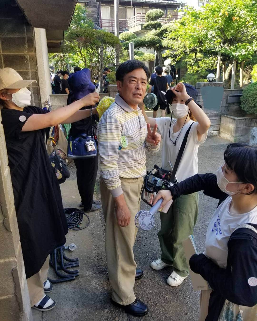 光石研のインスタグラム：「酷暑ロケ✌️ 【by 光石】」