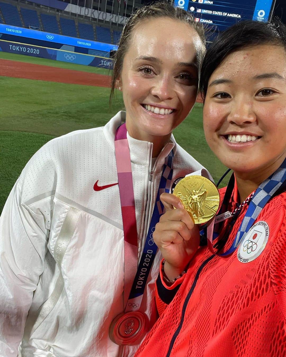 後藤希友のインスタグラム：「. . I was able to make one dream come true. The dream is to meet again on the Olympic stage. That came true. I'm glad I met Ali. It became a great memory. . And I had a new dream. I'll do my best until the day it comes true. . ※Let's go on a trip together someday!lol😂 . Thank you Ali, Love you😍🤍 See you again👋  . #aliaguilar#thankyouali#mybestfriend」