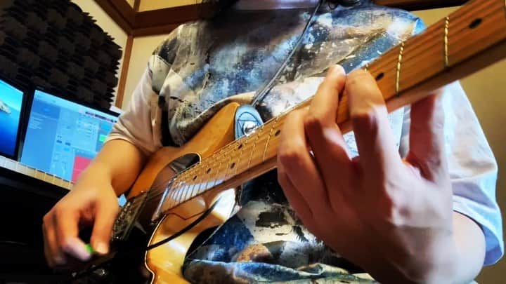 三澤勝洸のインスタグラム：「カッティング&コード #guitar」