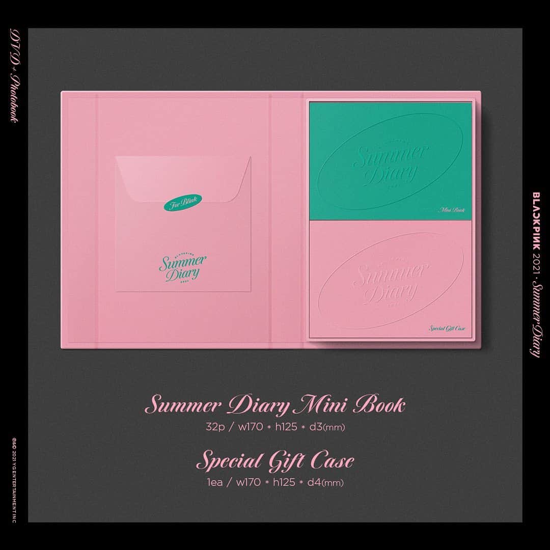 BLACKPINKさんのインスタグラム写真 - (BLACKPINKInstagram)「BLACKPINK 5th ANNIVERSARY [4+1] 2021 SUMMER DIARY ☀️🎢  ===  Release // August 25 (Wed) Pre-order // July 28 ~ August 24  Includes: - Package Box - DVD 1 Disc - Photobook - Mini book - Mouse Pad - 4 Cut Phto - Photocard - Toploader - Polaroid Set - Graphic Sticker  - Special Coaster - Photo Fan (Pre-order Only)」7月28日 14時07分 - blackpinkofficial