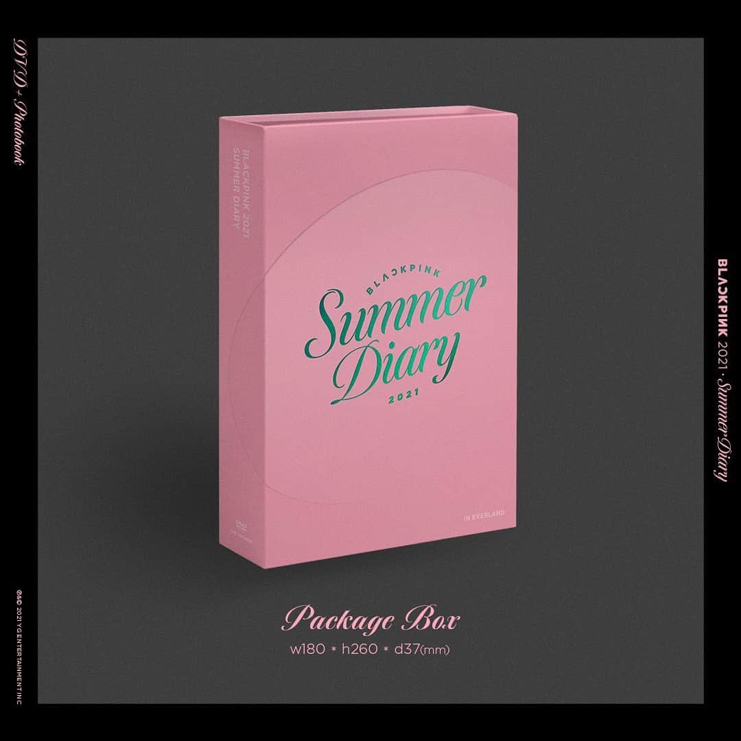 BLACKPINKさんのインスタグラム写真 - (BLACKPINKInstagram)「BLACKPINK 5th ANNIVERSARY [4+1] 2021 SUMMER DIARY ☀️🎢  ===  Release // August 25 (Wed) Pre-order // July 28 ~ August 24  Includes: - Package Box - DVD 1 Disc - Photobook - Mini book - Mouse Pad - 4 Cut Phto - Photocard - Toploader - Polaroid Set - Graphic Sticker  - Special Coaster - Photo Fan (Pre-order Only)」7月28日 14時07分 - blackpinkofficial