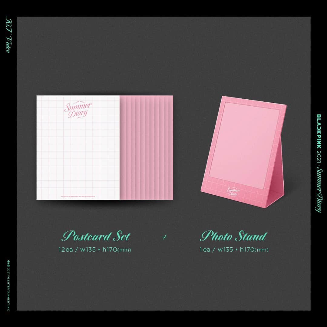 BLACKPINKさんのインスタグラム写真 - (BLACKPINKInstagram)「BLACKPINK 5th ANNIVERSARY [4+1] 2021 SUMMER DIARY [KiT VIDEO] ☀️🎢  ===  Release // August 25 (Wed) Pre-order // July 28 ~ August 24  Includes: - Package Box - Sleeve - Air KiT - Postcard Set - Photo Stand - Graphic Sticker Set - Polaroid Set - Magnet Set」7月28日 14時08分 - blackpinkofficial
