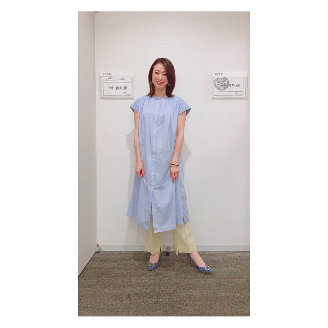 田中雅美さんのインスタグラム写真 - (田中雅美Instagram)「7月21日テレビ朝日「グッドモーニング」で着用した衣装はこちらでした！  ・ ・  トップス、パンツ共に @fuerte_online  アクセサリー @abiste_official  シューズ @dianashoespress  #テレビ朝日 #グッドモーニング #衣装 #リモート出演 #ソフトボールが始まりますの日 #それから1週間後 #金メダル #ソフトボール日本代表おめでとうございます」7月28日 14時13分 - tanakamasami_official