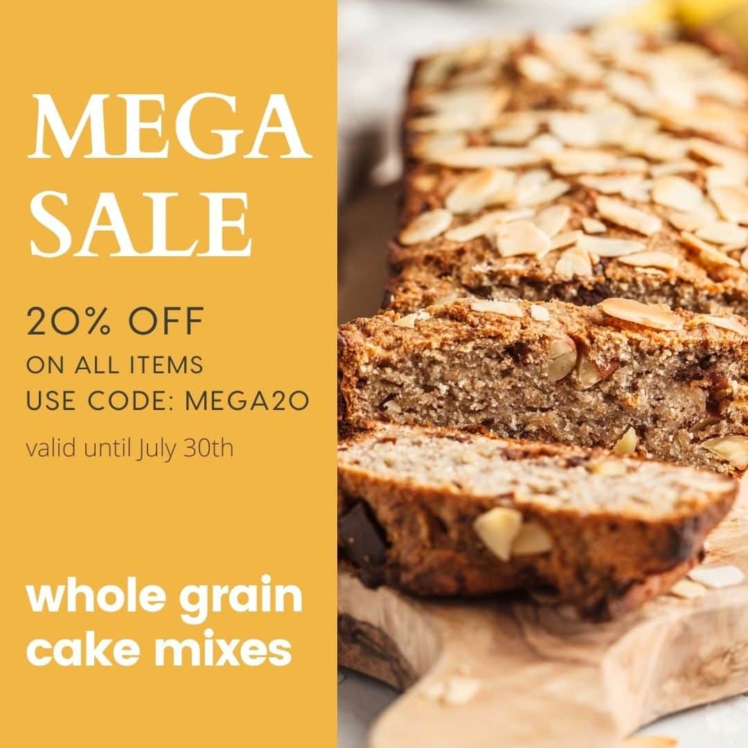Archana's Kitchenのインスタグラム：「We have a Mega Sale on our Cake Mixes going on just for you. Go ahead use code MEGA20 and get 20% off on all our products.  Hurry! Sale ends on July 30th!.  Comment below if you need the shop link :)」