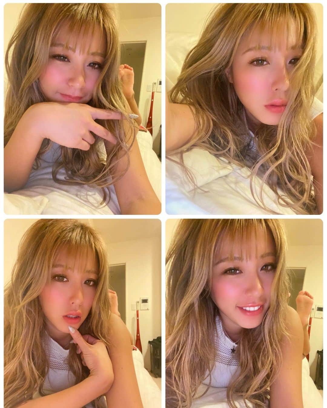 りなのインスタグラム：「金髪になってきた」