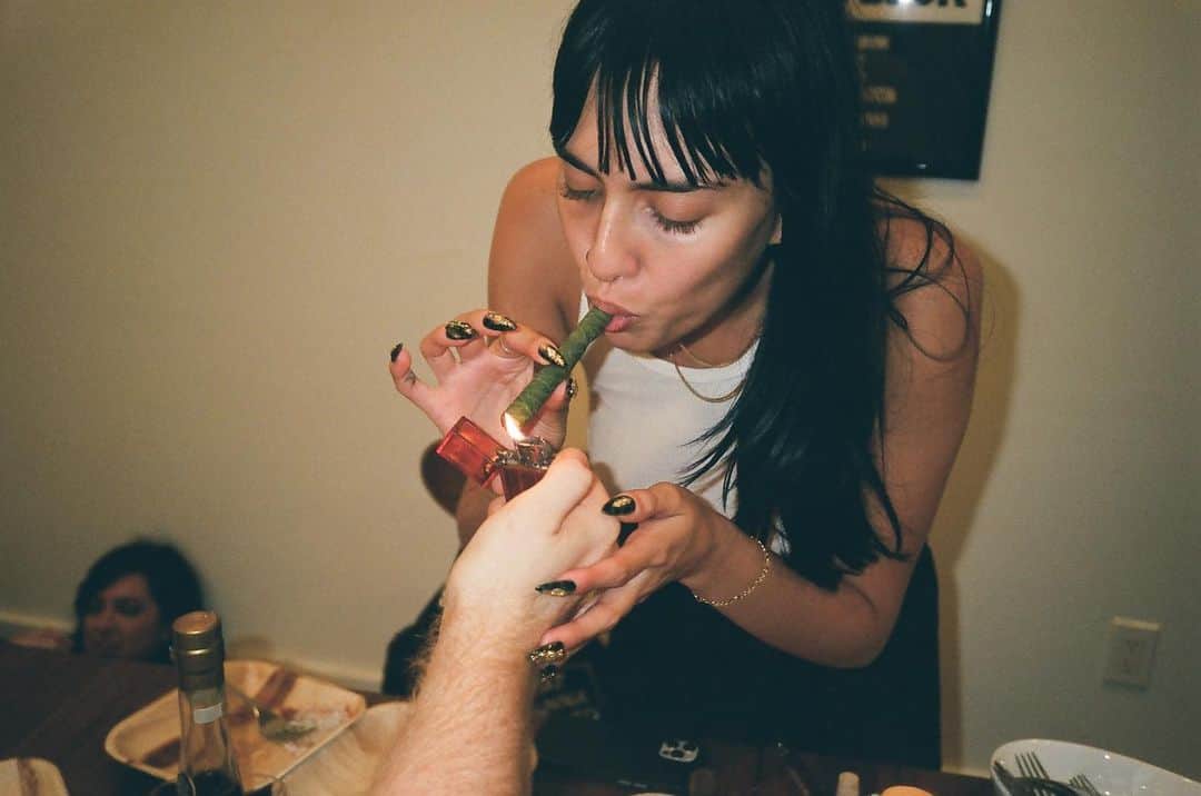 Janice Griffithのインスタグラム：「the few birthday dinner pix thx to @zachsokol + ty to @chef_atwood and @racheloysterkim for the perfect meal n vibes 🌞💚」