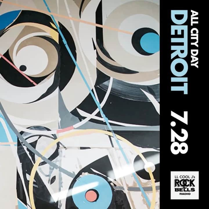 エミネムのインスタグラム：「DETROIT DAY on @rockthebells radio! Tune in to @siriusxm ch. 43 all day to honor Detroit hip hop - hosted by me, @royceda59, @iamdenaun, @tricktrickgs and some of the best from the 313. Link in bio @llcoolj #AllCityDay」