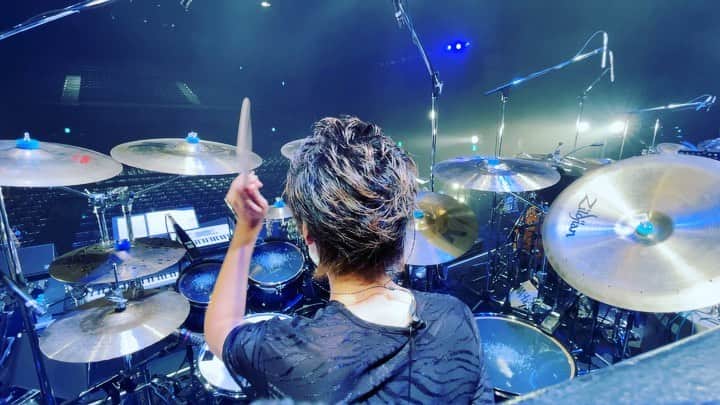 坂東慧のインスタグラム：「安藤正容Farewell Tour  T-SQUARE Music Festival Zepp Nambaです！ リハからお祭り状態です😂 本番めちゃ楽しみ！」