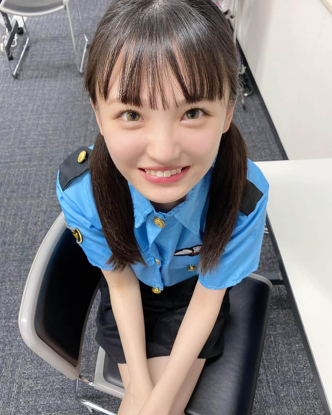 新澤菜央さんのインスタグラム写真 - (新澤菜央Instagram)「しんしんポリスになら、捕まってもいいでしょ？😏  #オンラインお話し会  #ポリス  #コスプレ」7月29日 19時56分 - _shinshin_48