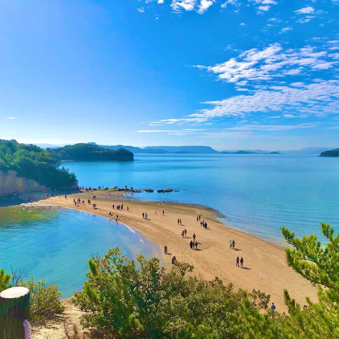 若林優美果のインスタグラム：「#香川県 #エンジェルロード  #海 #絶景」